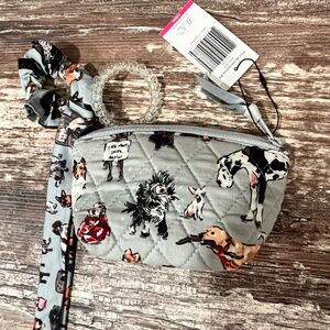 Vera Bradley Dog Show Small Bag With 3 Hair Accessories